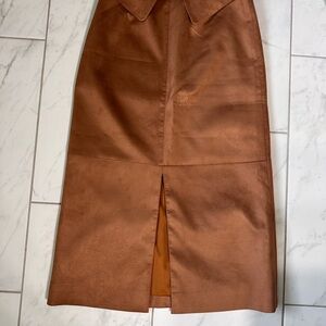 W.Awake suede look Pencil Skirt